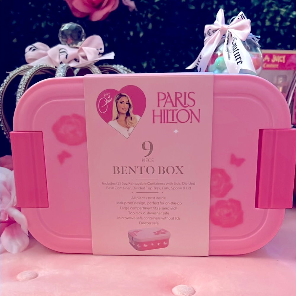 🩷🌸 Paris Hilton Pink Bento Box-9pc